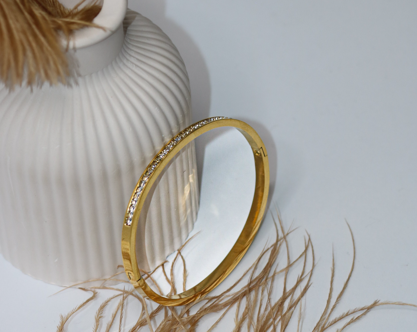 Rhinestone Inlaid Bracelet