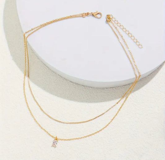 Golden Glow Layered Necklace