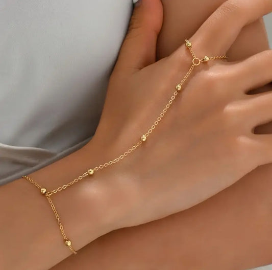 Golden grace hand chain